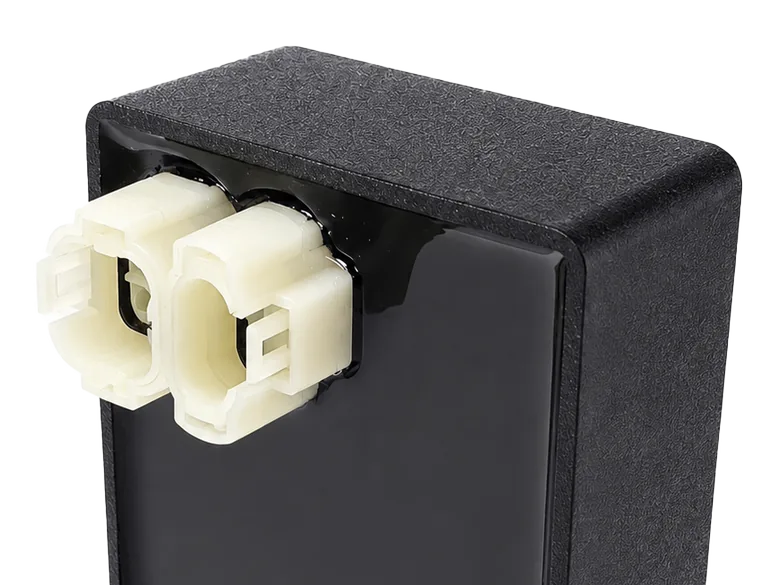 Close-up of the Zetti Performance CDI connectors